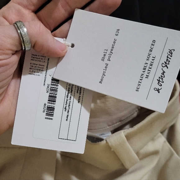 & Other Stories Cream Wide-Leg Pants - Picture 5 of 7